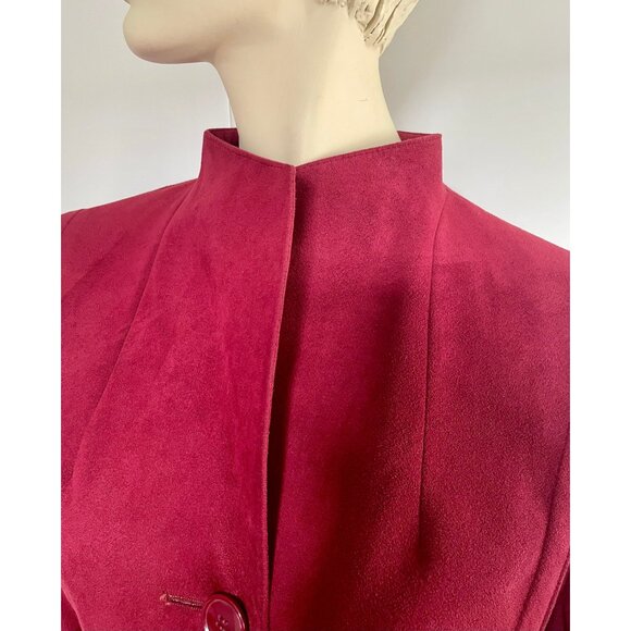 Vintage Trench Coat, Size L, 70s Suede-Like Midi Coat, Olympic Brand, 1970s - Picture 7 of 10